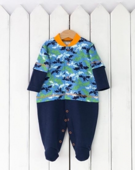Комбинезон для мальчика | Артикул: К100-И | Детская одежда оптом от «Бэби-Бум»