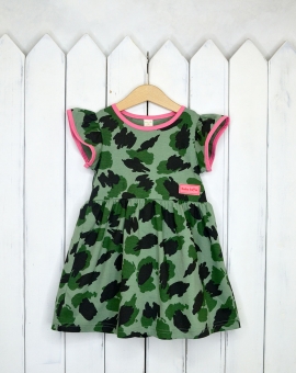 Платье (цвет зелёный) | Артикул: С117/1-К | Детская одежда оптом от «Бэби-Бум»