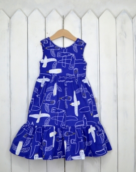 Платье "Чайки" | Артикул: С85/2-К | Детская одежда оптом от «Бэби-Бум»