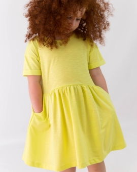 Платье (лимон) | Артикул: С156/10-К | Детская одежда оптом от «Бэби-Бум»
