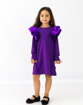 Платье "Диско"(длинный рукав) | Артикул: С163/2-К | Детская одежда оптом от «Бэби-Бум»