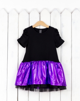 Платье "Диско" (лаванда) | Артикул: С164/1-К | Детская одежда оптом от «Бэби-Бум»