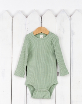 Боди (серебристый зелёный) | Артикул: Б104/7-И | Детская одежда оптом от «Бэби-Бум»