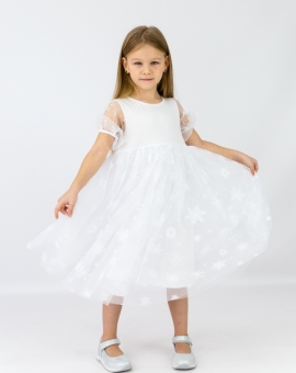 Платье (юбка снежинки) | Артикул: С177/1-К | Детская одежда от «Бэби-Бум»