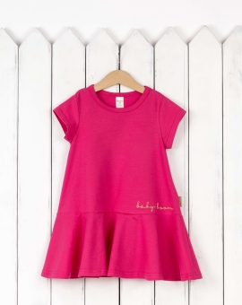 Платье (цвет фуксия) | Артикул: С189/2-К | Детская одежда оптом от «Бэби-Бум»