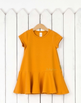 Платье (цвет  нуга) | Артикул: С189/5-К | Детская одежда оптом от «Бэби-Бум»