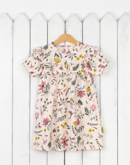 Платье (кулирка/цветочный сад) | Артикул: С192/2-К | Детская одежда оптом от «Бэби-Бум»