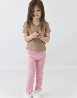 Брюки (широкая лапша/розовый) | Артикул: П84/8-К-Б | Детская одежда оптом от «Бэби-Бум»