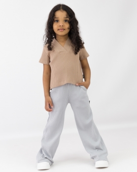 Брюки с карманами (светло-серый) | Артикул: П85/3-К-М | Детская одежда оптом от «Бэби-Бум»