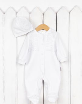 Комплект на выписку (белый) | Артикул: КН16/1-И | Детская одежда оптом от «Бэби-Бум»