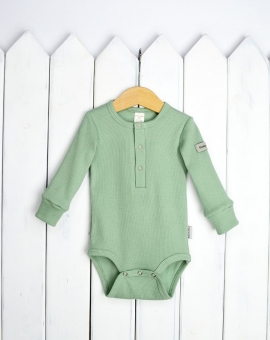 Боди (цвет пыльно-зелёный) | Артикул: Б82/5 | Детская одежда от «Бэби-Бум»