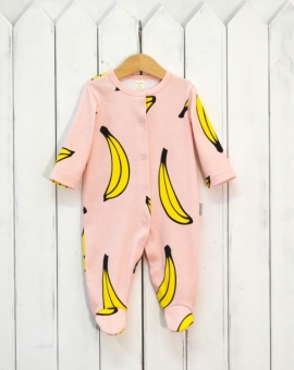 Комбинезон "Bananamama" (цвет розовый) | Артикул: К195/3-И | Детская одежда оптом от «Бэби-Бум»